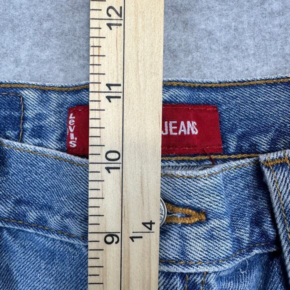 Levi's VTG Classic Jean Shorts SZ S Light Wash Denim Distressed Mid Rise Cut-Off - Picture 7 of 8